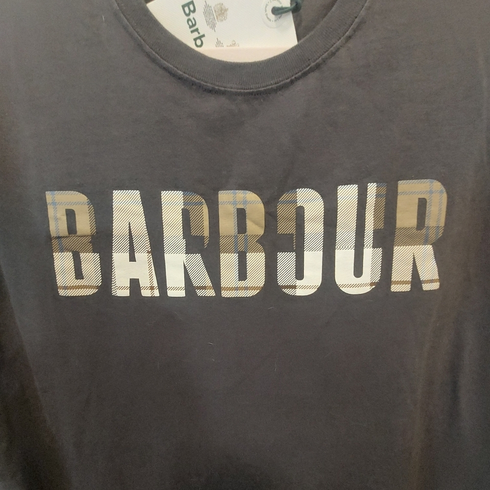 BARBOUR NWT Mens Logo Tshirt, sz Lg - Picture 3 of 7